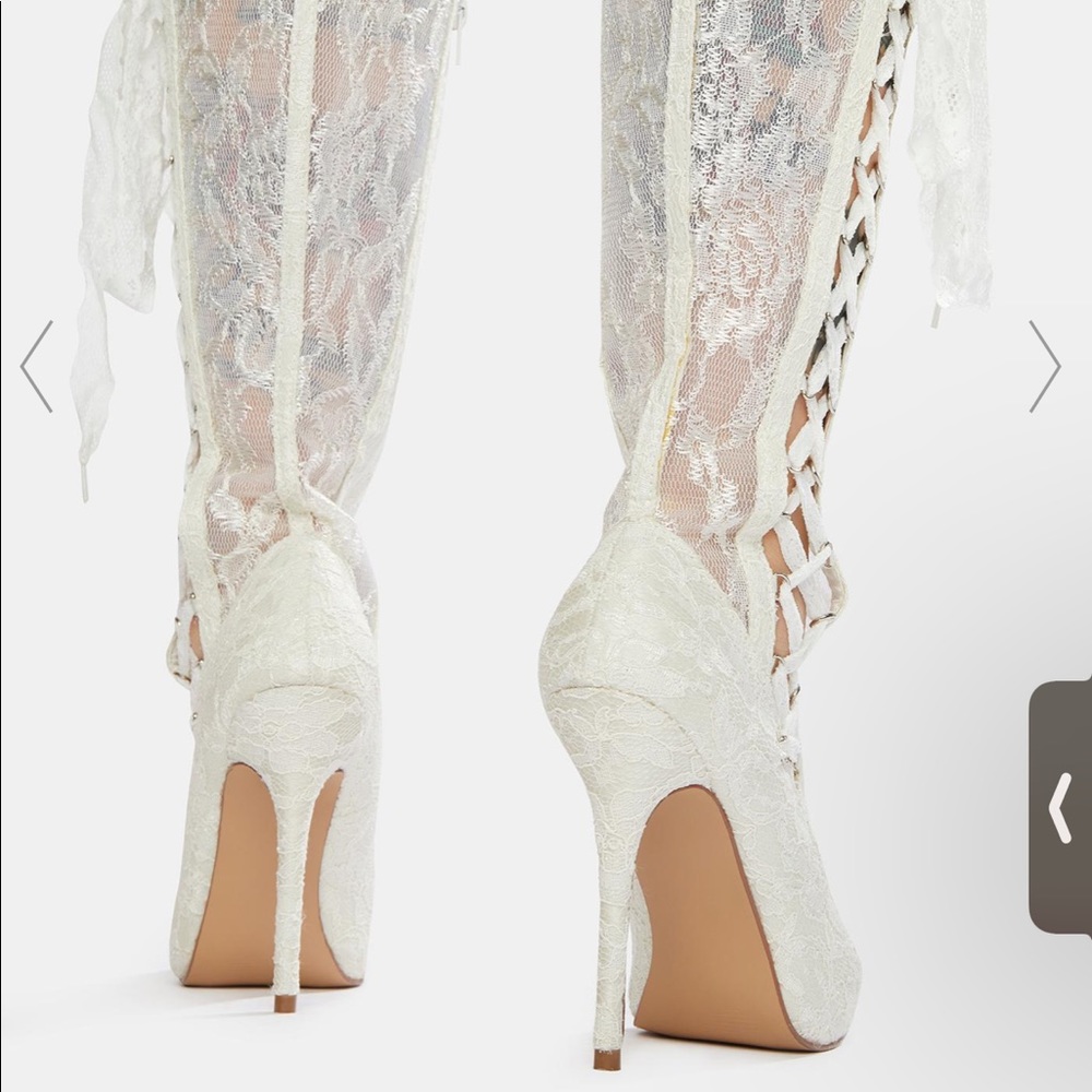 COPY - OLD SCHOOL ROMANCE LACE UP KNEE HIGH BOOTS